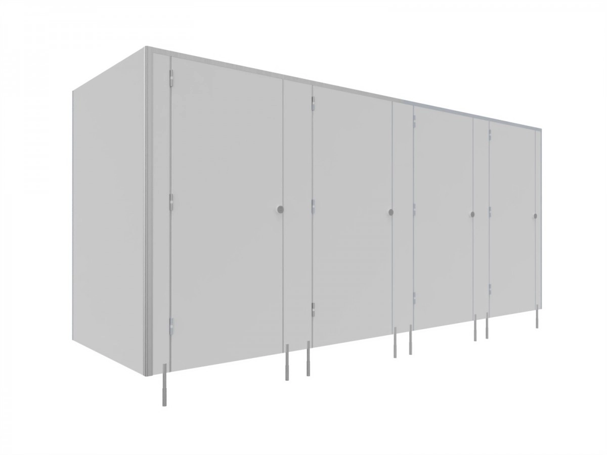 Kabiny WC z LPW -SOLARI 4 drzwi